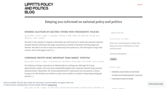 Desktop Screenshot of lippittpolicyandpolitics.org